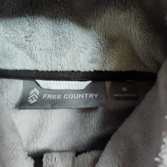 Women's free country size small zip up jacket gray and white - Picture 5 of 9